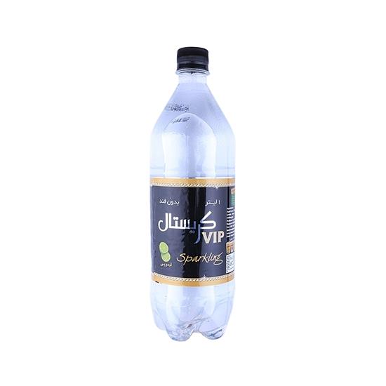 آب گازدار با طعم  لیمو  بدون قند 1 لیتری کریستال